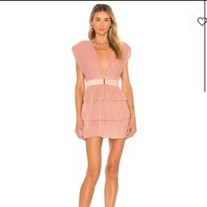 Skylar Mini Dress in Peach Sabina Musayev